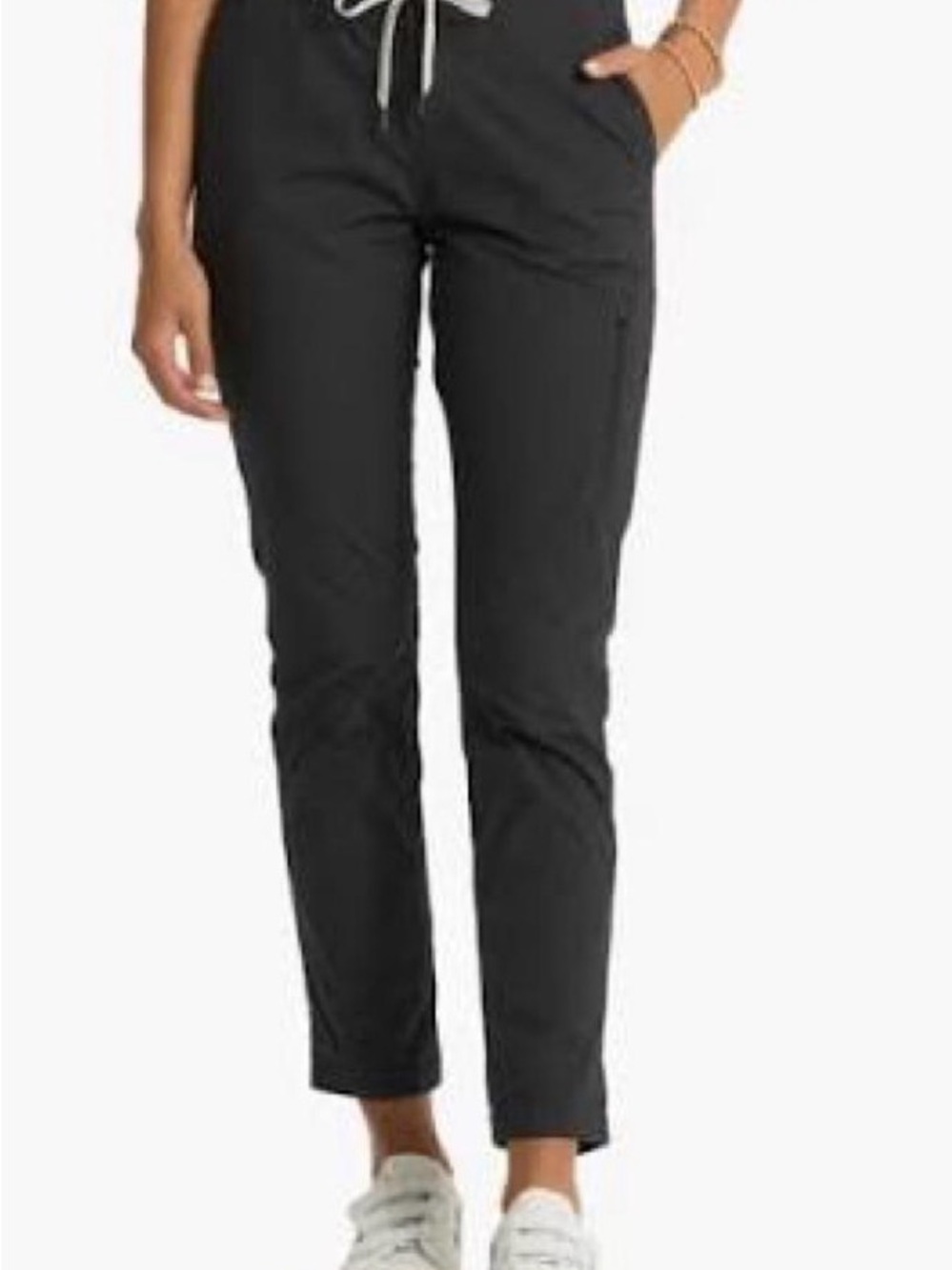 Vuori charcoal Grey Black Ripstop Cargo Drawstring Pants